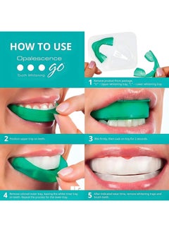 Opalescence Whitening Bundle - Opalescence Go 15% Hydrogen Peroxide Prefilled Whitening Trays and Whitening Toothpaste - Mint Flavor 5194-5166  - Image 2
