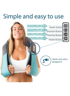 Ru syanl Shiatsu Neck and Back Massager with Heating Deep Kneading Pillow for Massage Electric Full Body Massager  - Image 3