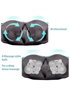 Ru syanl Shiatsu Neck and Back Massager with Heating Deep Kneading Pillow for Massage Electric Full Body Massager  - Image 4