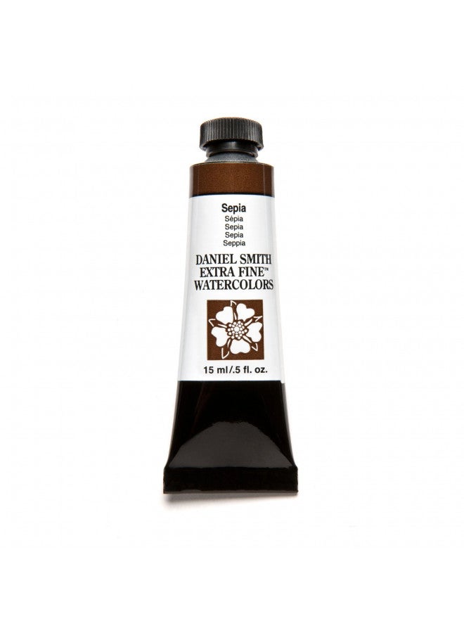 DANIEL SMITH Extra Fine Watercolor 15ml Paint Tube, Sepia (284600103), 0.5 Fl Oz (Pack of 1) - Image 3