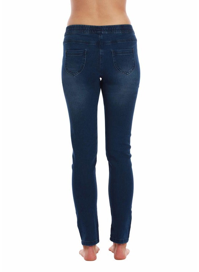 Just Love Denim Jeggings for Women with Pockets Comfortable Stretch Jeans Leggings, Denim, L - Image 4