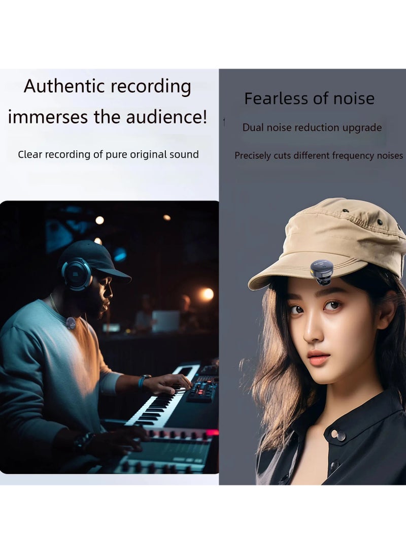 DIGI CORE Q8 Wireless Lavalier Microphone with Intelligent Noise Reduction, 48H Battery Life, Plug & Play Mic for iPhone & Android (Type-C & Lightning) Magnetic Clip Design, No Bluetooth Needed, Perfect for Interviews, Podcasts & Videos - Image 2