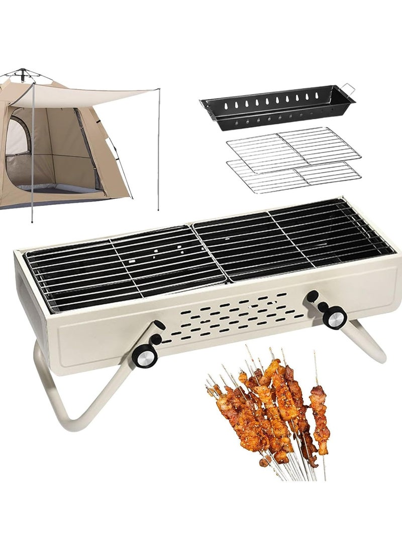 DubaiGallery شواية تخييم، شواية محمولة بدون دخان، شواية تخييم مدمجة، شواية تخييم مدخنة، شواية خارجية بدون دخان، شواية قابلة للطي بدون دخان، يرجى الرجوع إلى الوصف - Image 3