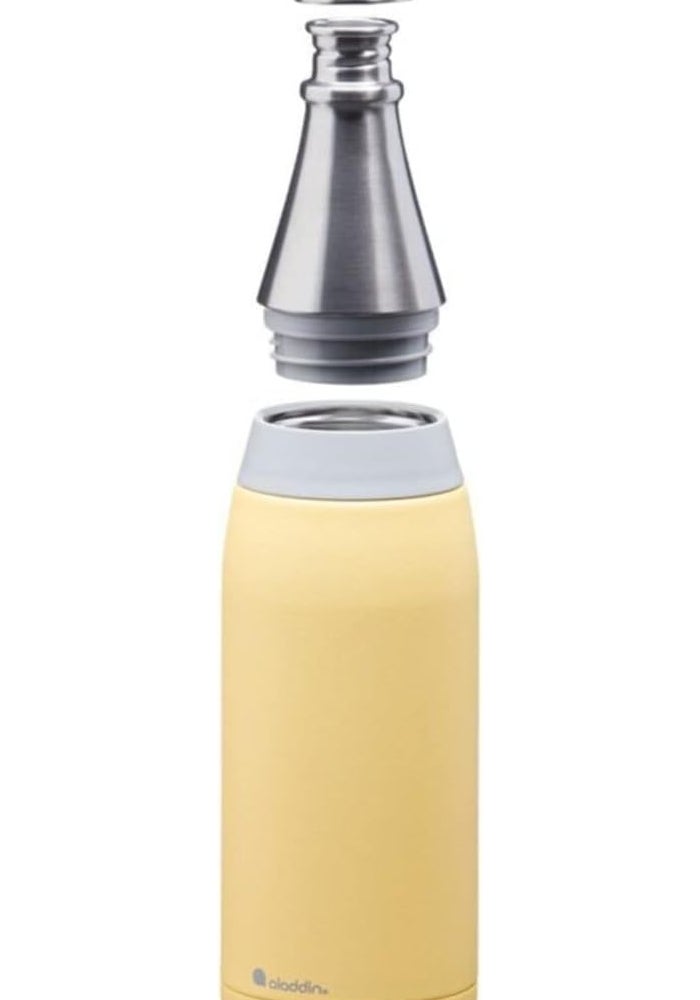 Aladdin Fresco Thermavac Stainless Steel Water Bottle 0.6L - Lemon Yellow - Image 2