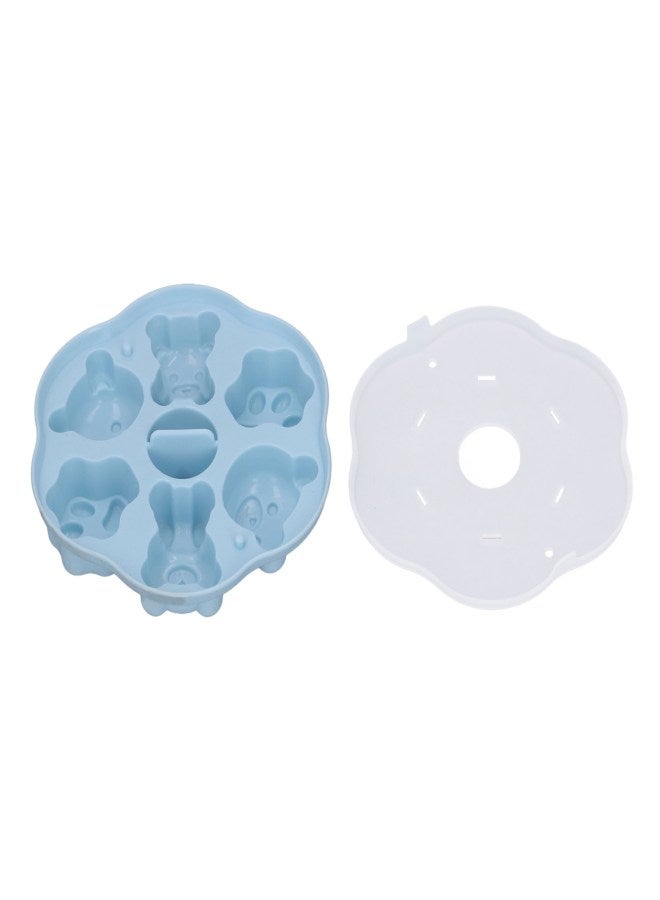 Jelly Mold Silicone Lovely Bear Cat Paw Ice Cube Cake Pudding Kitchen Mould with Lid for Home Kitchen Blue - Image 2