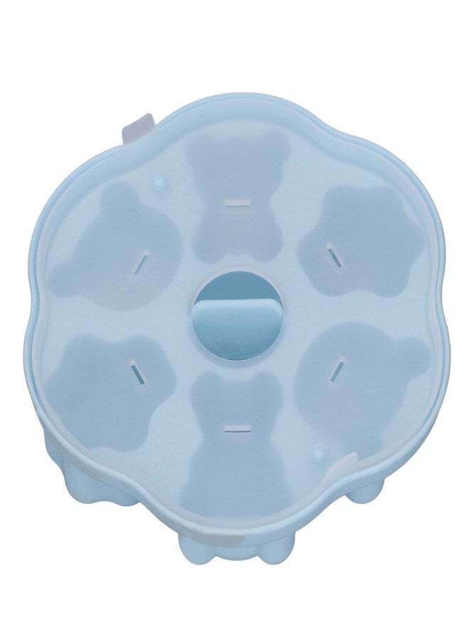 Jelly Mold Silicone Lovely Bear Cat Paw Ice Cube Cake Pudding Kitchen Mould with Lid for Home Kitchen Blue - Image 5