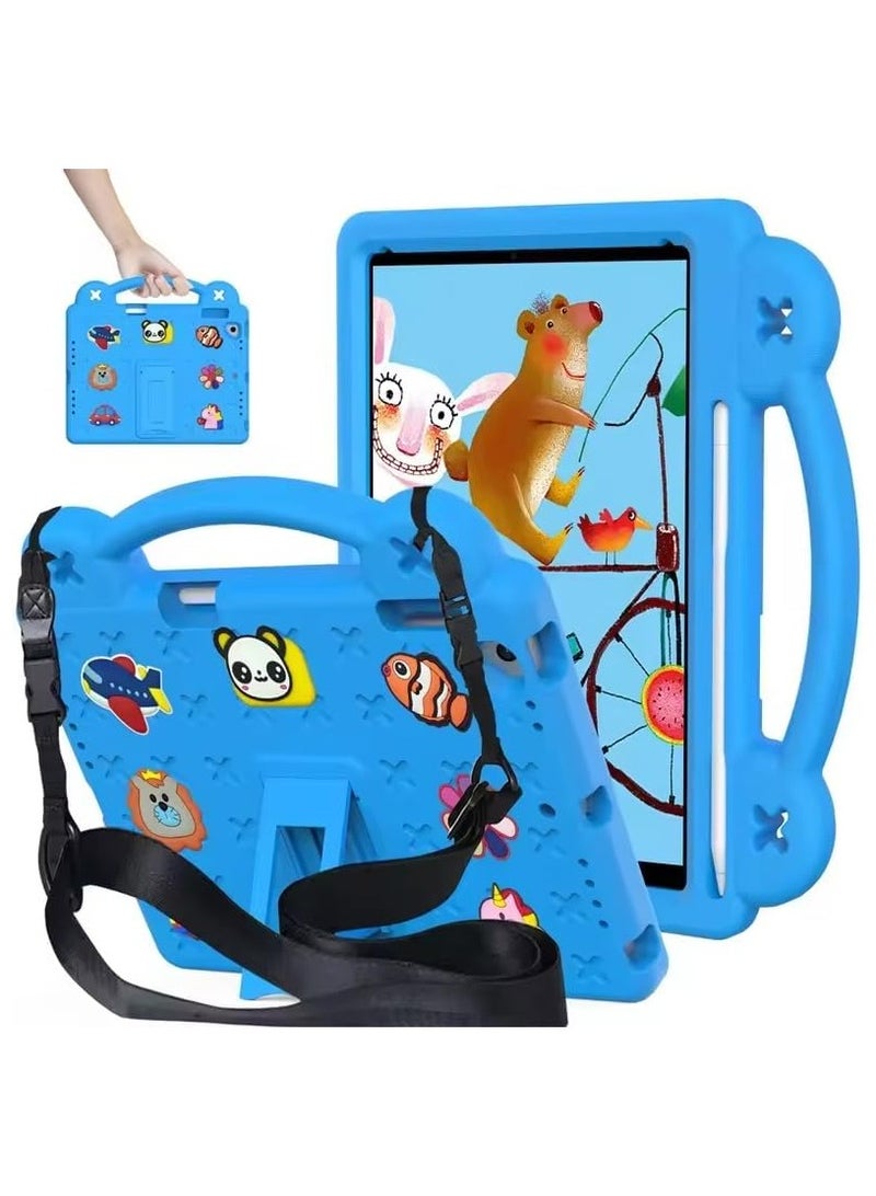General Kids Case Compatible with iPad 11th Generation A16 11-inch 2025 Shockproof Case with Shoulder Strap and Grip Holder For iPad 11th Generation  - Image 1