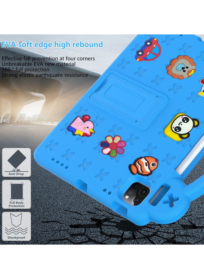 General Kids Case Compatible with iPad 11th Generation A16 11-inch 2025 Shockproof Case with Shoulder Strap and Grip Holder For iPad 11th Generation  - Image 3