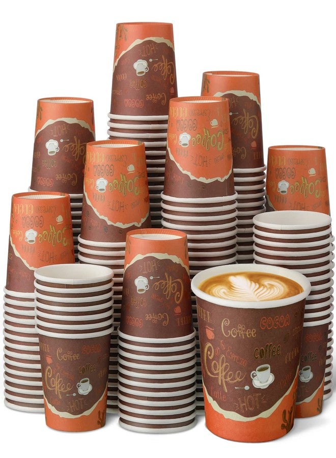 Funtery 200 Pieces Disposable Espresso Coffee Cups 3 oz Small Paper Cups for Coffee Tea Cocoa Juice Mini Paper Supplies for Cafes Offices and Home - Image 1