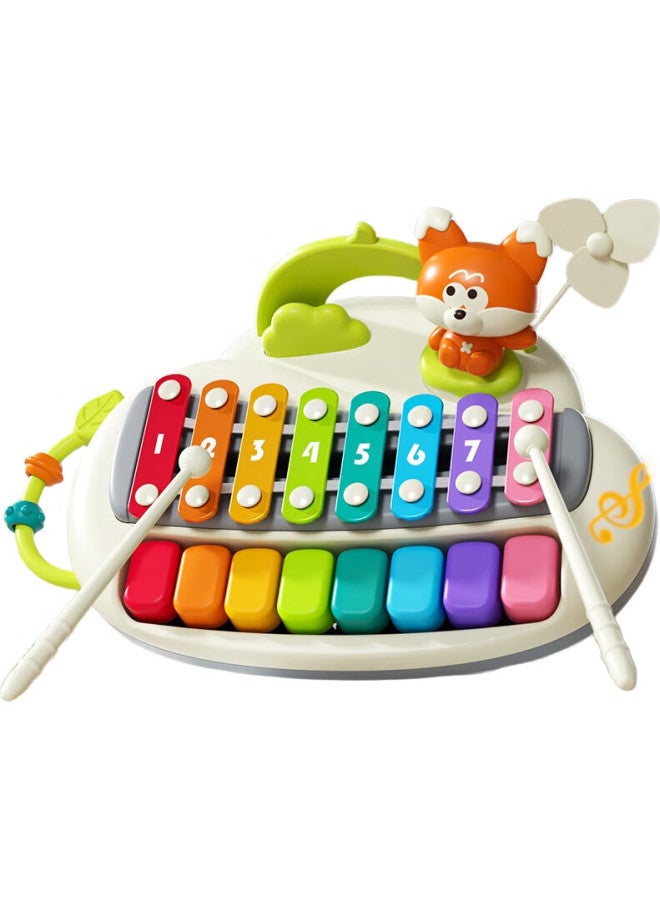 Xst Yellow Duck Piano, Musical Keyboard Toy For Children, Educational Wooden Piano For Infants, Baby Hand Piano, Two-In Musical Instrument - Image 1