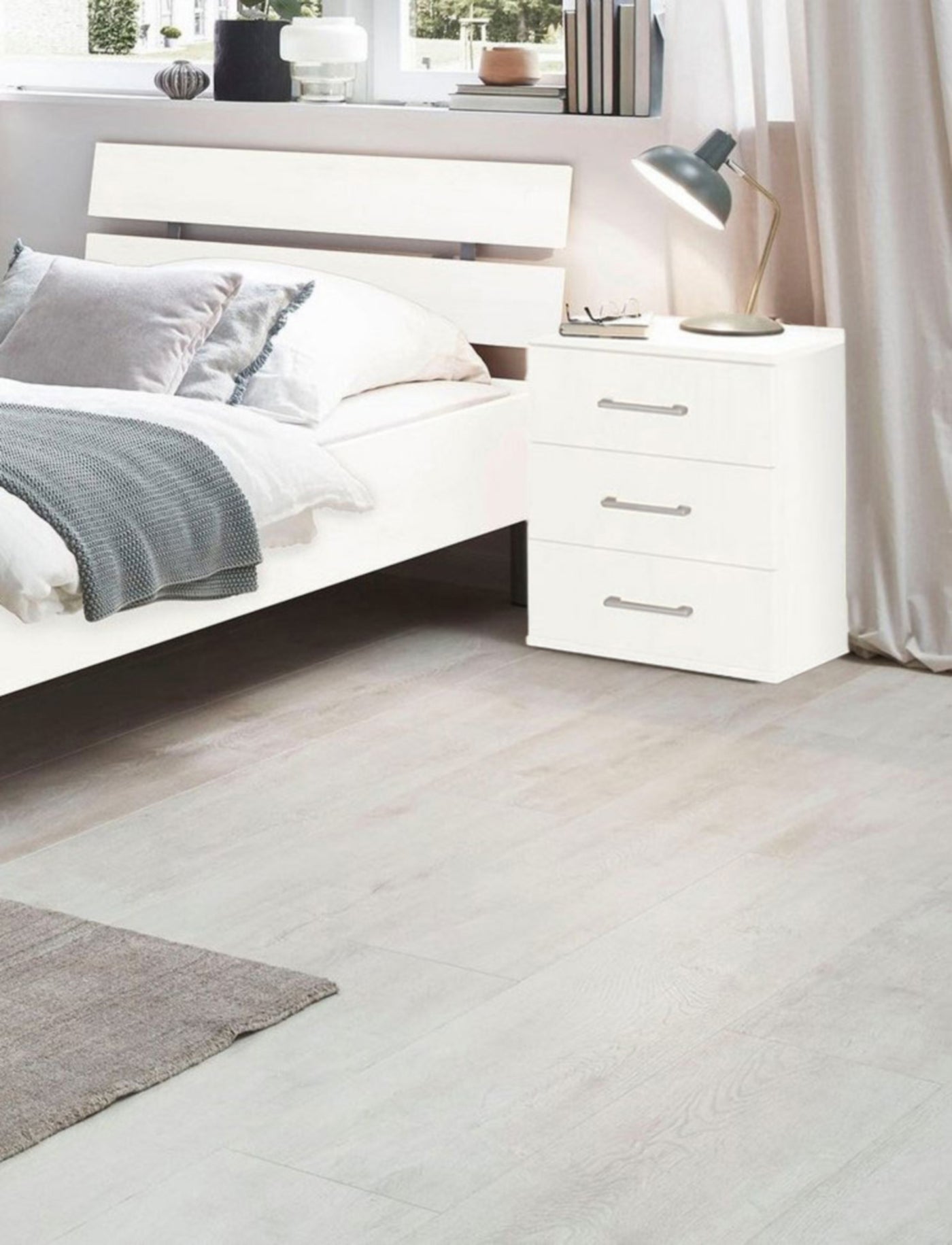 Modern MDF nightstand - Height 65 cm - Width 50 cm - Depth 36 cm, from Furniture Store.