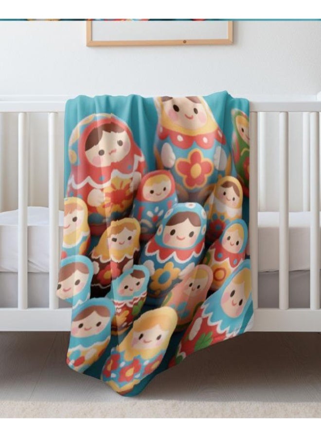 عام بطانية رقيقة من الفانيلا الكرتونية للأطفال والرضع (دافئة ومريحة، ومناسبة للنوم والألعاب) 70 سم * 100 سم - Image 2