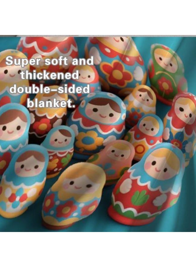 عام بطانية رقيقة من الفانيلا الكرتونية للأطفال والرضع (دافئة ومريحة، ومناسبة للنوم والألعاب) 70 سم * 100 سم - Image 3