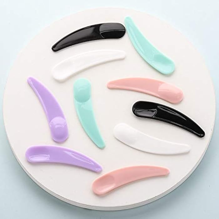 BTYMS 200 Pcs Disposable Mini Cosmetic Spatula Multi Colored Mask Spatula Plastic Waxing Spatulas Mask Scoops for Mixing and Sampling - Image 5