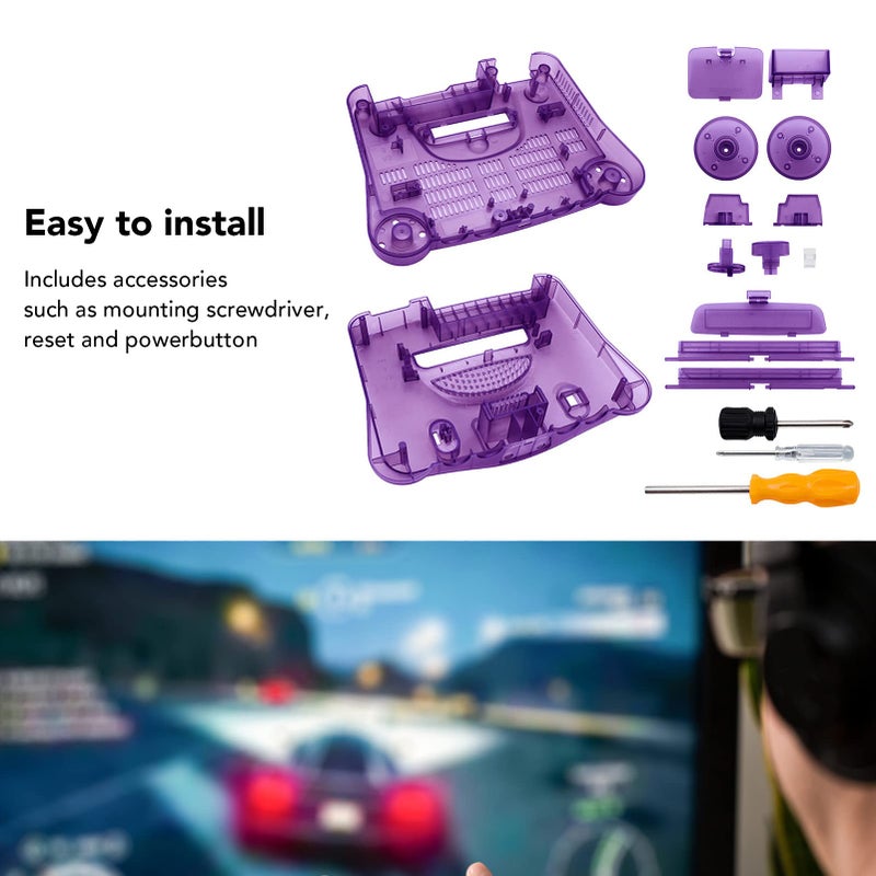 Translucent ABS Replacement Protective Shell for N64 Retro Game Console - Image 3