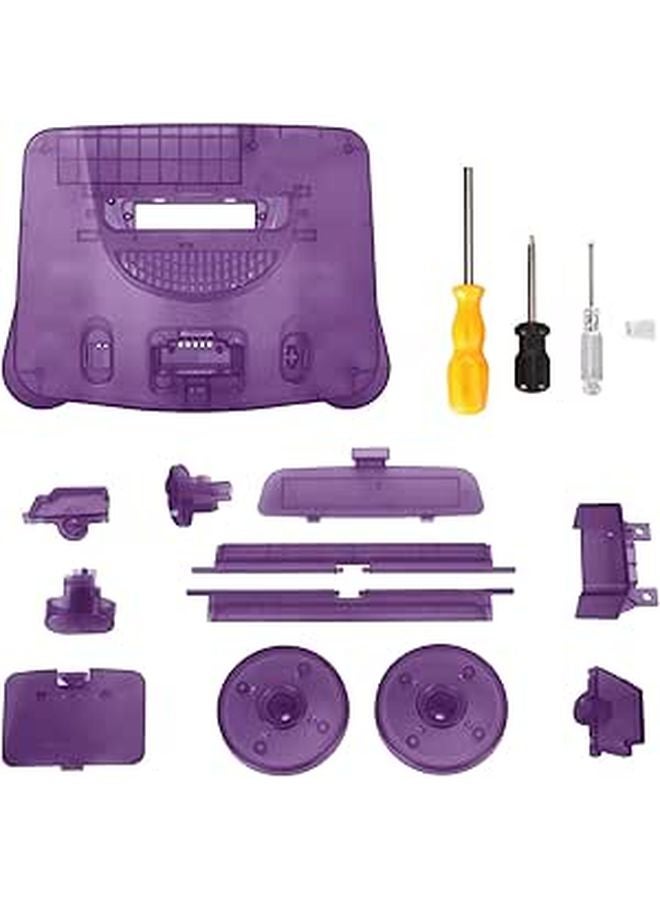 Translucent ABS Replacement Protective Shell for N64 Retro Game Console - Image 1