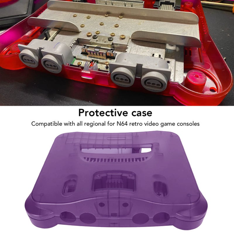 Translucent ABS Replacement Protective Shell for N64 Retro Game Console - Image 4