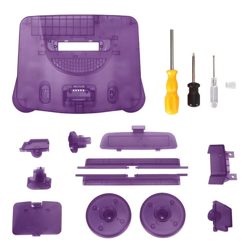Translucent ABS Replacement Protective Shell for N64 Retro Game Console - Image 2