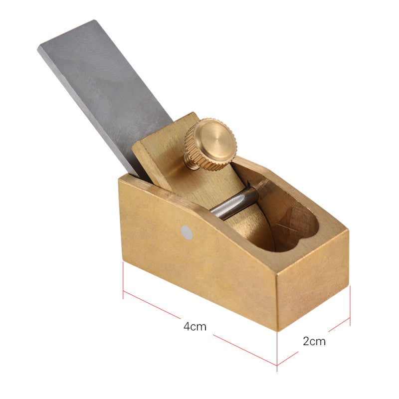 Mini Brass Plane Tool: Flat Bottom, Exquisite Brass Body, High Quality Sharpened Steel Blade - Precision Cutter for Wooden Instrument Making, Detailed Woodworking - Image 4