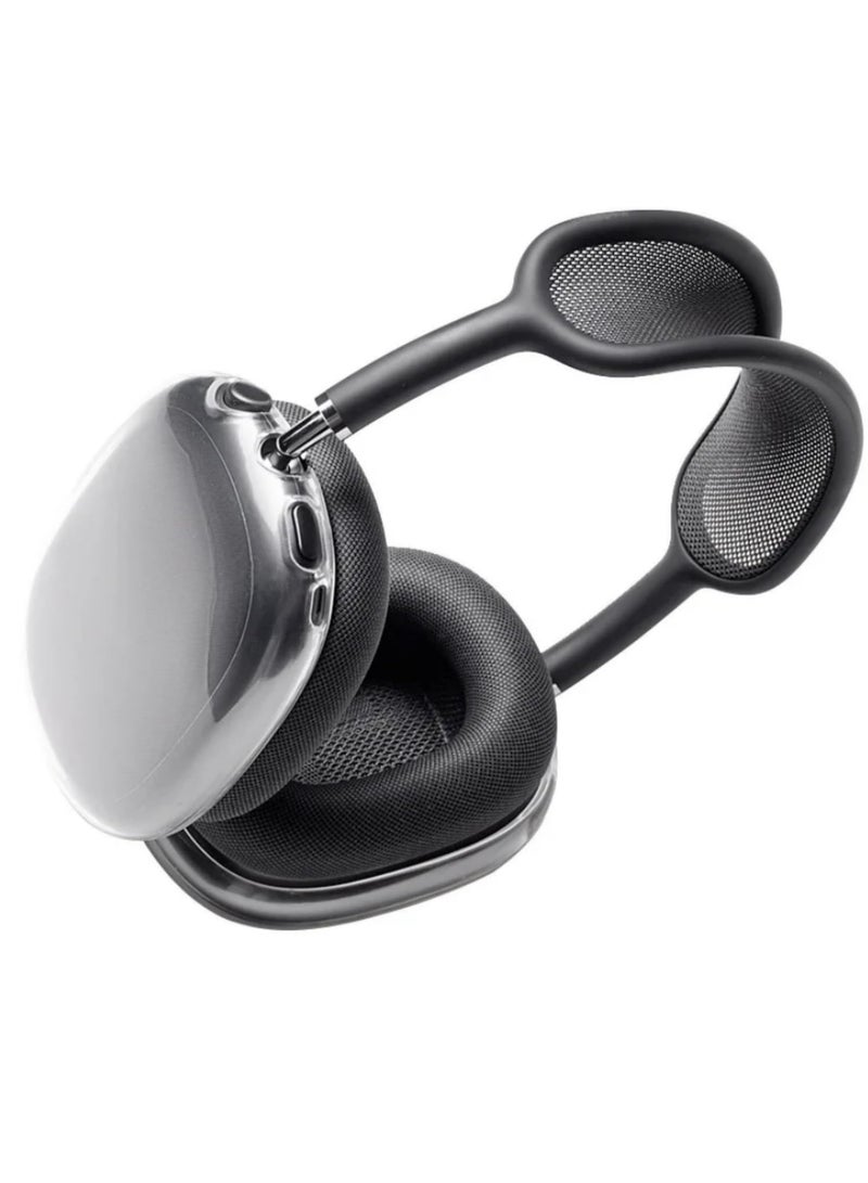 1pair For AirPods Max Headphones Clear Soft TPU Ear Cups Cover Case Transparent Protector for Apple AirPods Max Protective Sleeve - Image 5