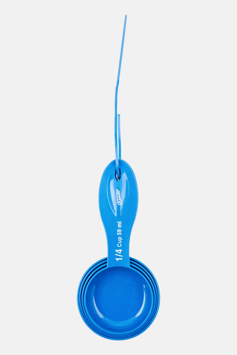 Oreo 4 Piece Plastic Measuring Cups, Blue - Image 1