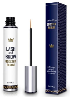 Northern Crown Cosmetics Natural Lash Growth Serum - Eyebrow Growth Enhancer - Eyelash Booster to Grow Longer Eyelashes - Lash Boost & Brow Enhancing Serum  - Image 1