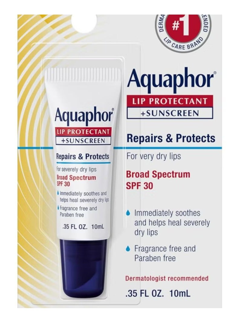 أكوافور، واقي للشفاه + واقي من الشمس، عامل حماية من الشمس 30، 0.35 أونصة سائلة (10 مل)