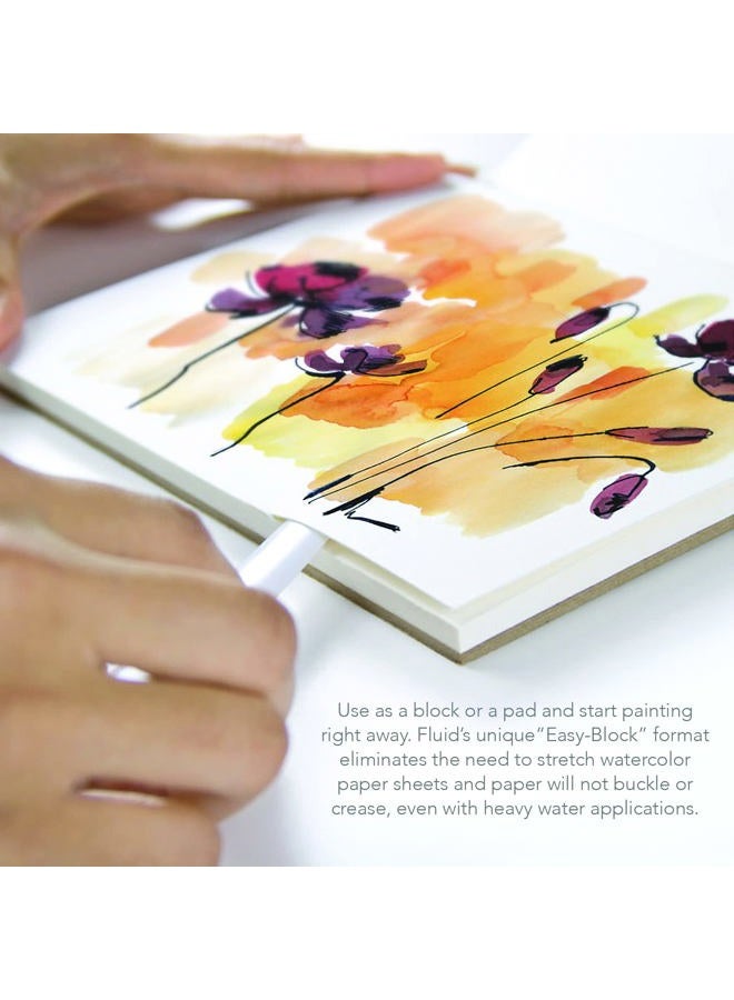 Speedball Art Products 850066 Fluid Artist Watercolor Paper, White - Image 3