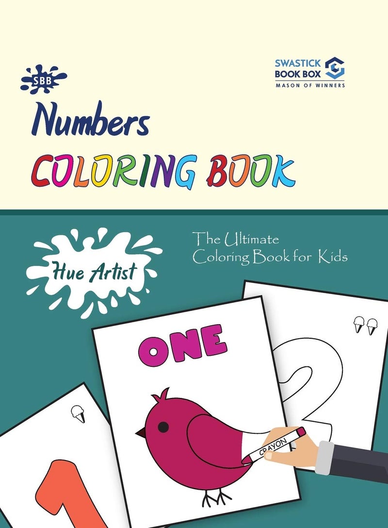 Hue Artist - Numbers Colouring Book 1-to-10  - Image 1