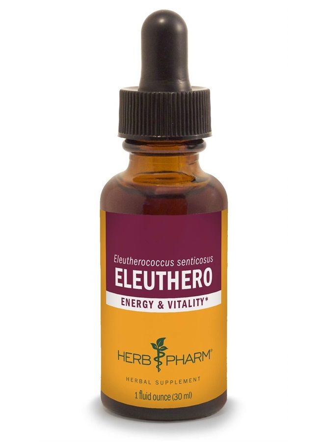 HERB PHARM Eleuthero Root Liquid Extract for Energy and Stamina, Cane Alcohol, 1 Ounce - Image 1