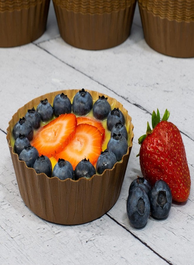 JA Kitchens Ridged Paper Coated Baking Cup - Sturdy for Baking and Serving (70) - Image 3