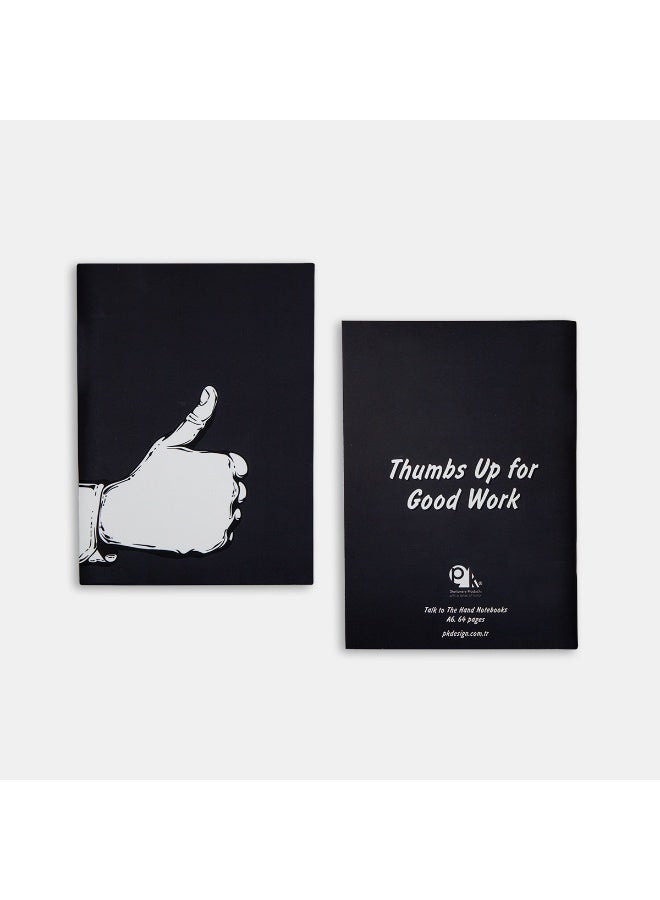 PK Design Talk to the Hand Notebooks - Thumbs up - Image 1