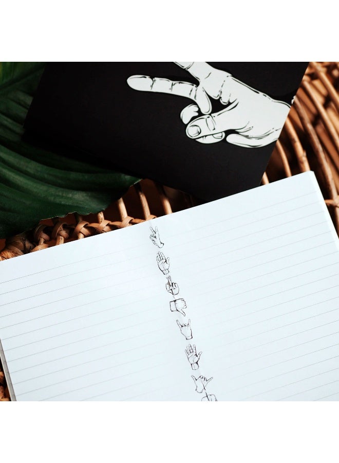 PK Design Talk to the Hand Notebooks - Thumbs up - Image 3