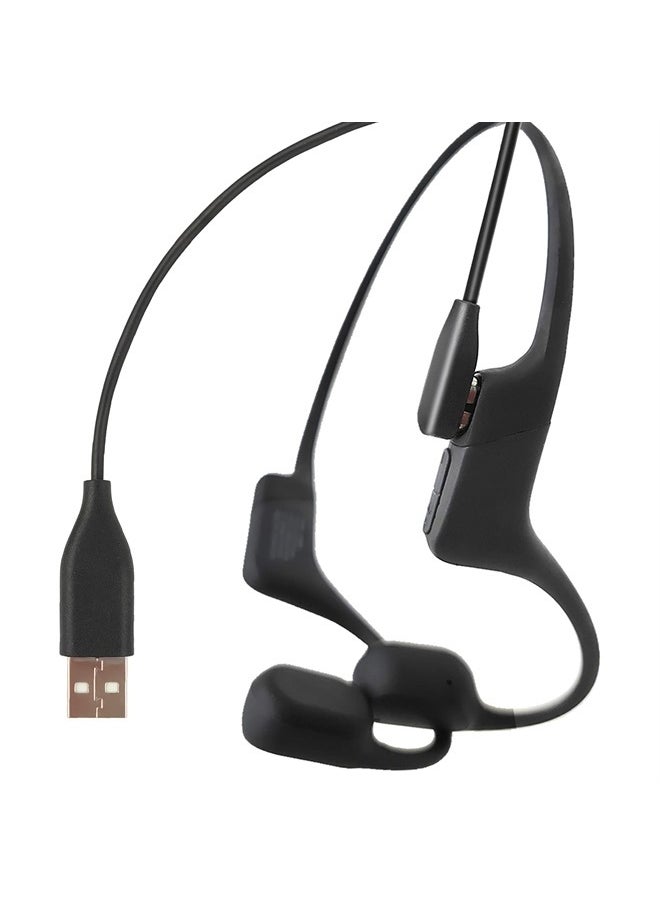 RUKUHOT - 2 Pcs Replacement Charging Cable Flexible USB Cable with Magnetic Charger Connector Compatible with AfterShokz Aeropex/OpenComm & Shokz OpenRun/OpenRun Pro Headphones - Image 1