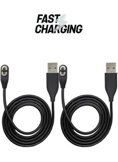2 Pcs Replacement Charging Cable Flexible USB Cable with Magnetic Charger Connector Compatible with AfterShokz Aeropex/OpenComm & Shokz OpenRun/OpenRun Pro Headphones