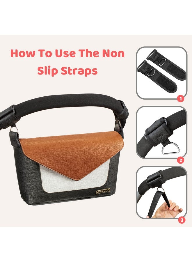 Swanoo Non Slip Stroller Organizer With Brown Cover - Image 4
