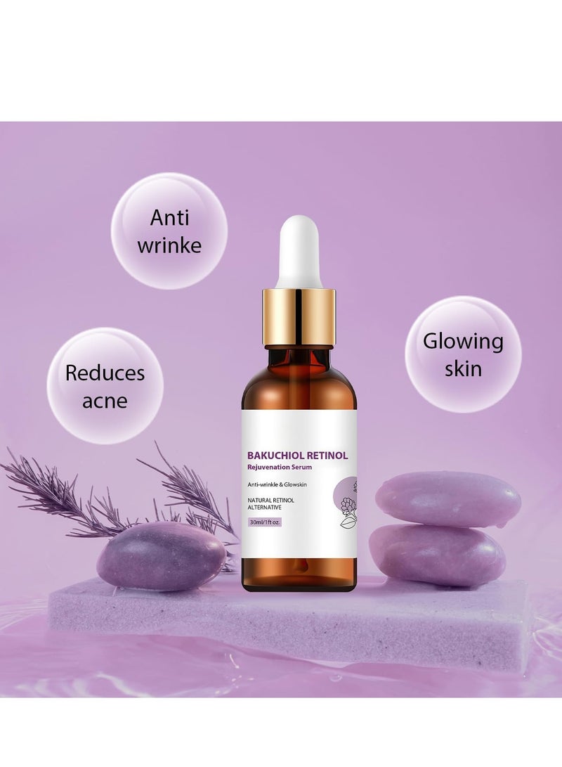 Generic Bakuchiol Retinol Rejuvenation Serum, 2024 Best Retinol Serum for Wrinkles Bakuchiol Retinol Face Serum Korean, Retinol Serum for Wrinkles, Reduce Wrinkles (2pcs)  - Image 3