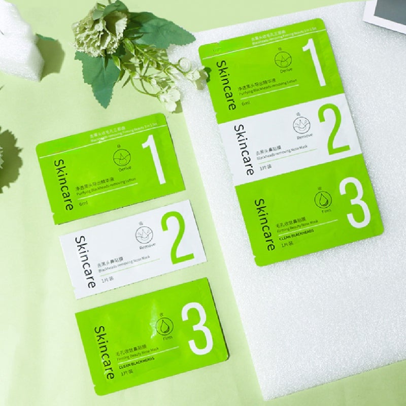 Nose Blackhead Remover Deep Cleansing Nose Pore Strips Cleaner 3-Step Kit - Image 5