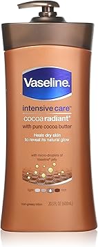Vaseline لوشن فازلين ترطيب كامل 600 مل مضخة كاكاو مشع - Image 1