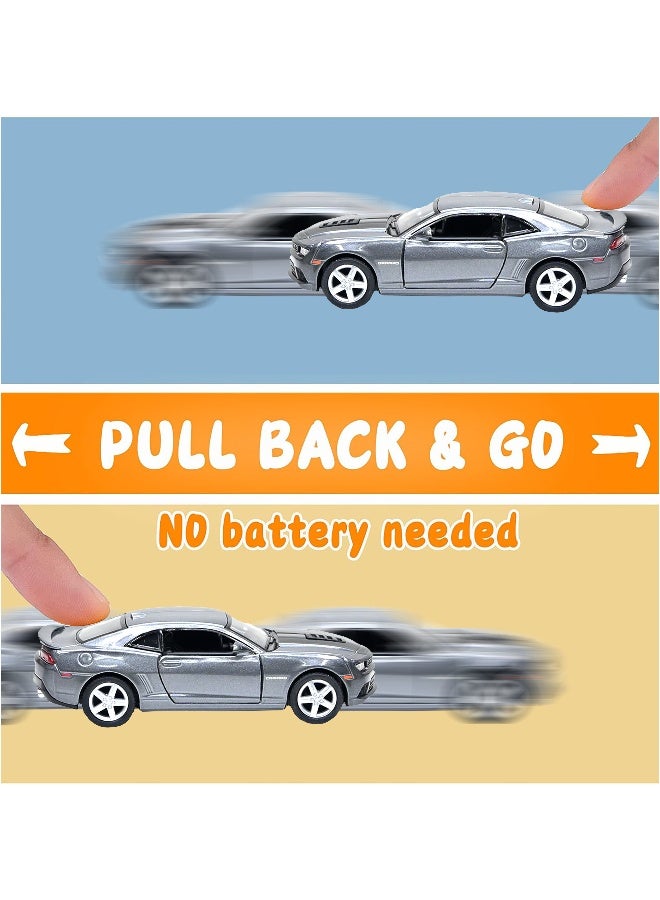 Kinsmart سيارة شيفروليه كامارو مصنوعة من سبائك المعادن بحجم 1:38 مع أبواب قابلة للفتح وآلية سحب للخلف - Image 5