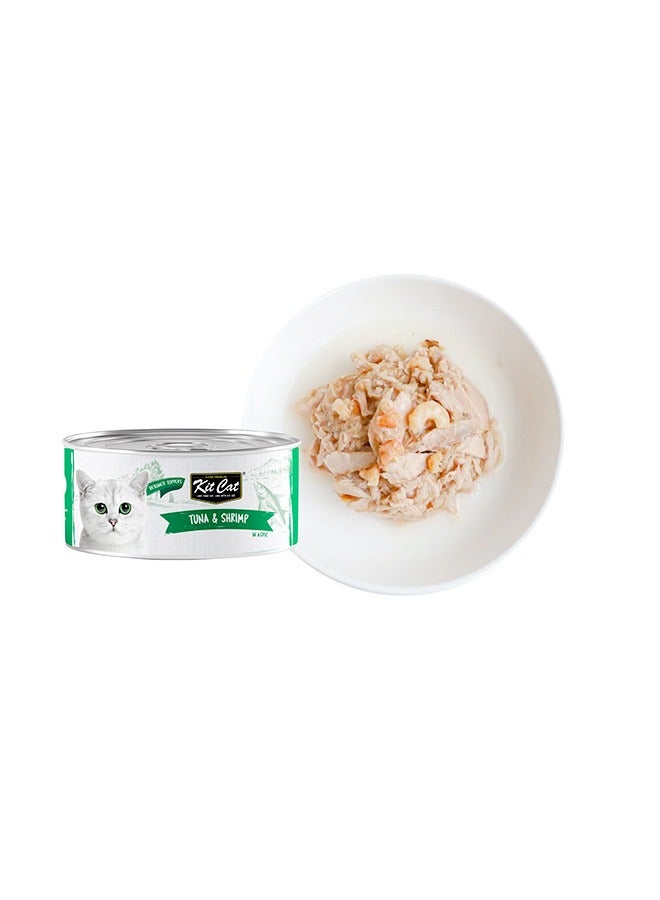 كيت كات طعام القطط الرطب بنكهة التونة والروبيان - 80 غرام (عبوة من 24 قطعة) - Image 3