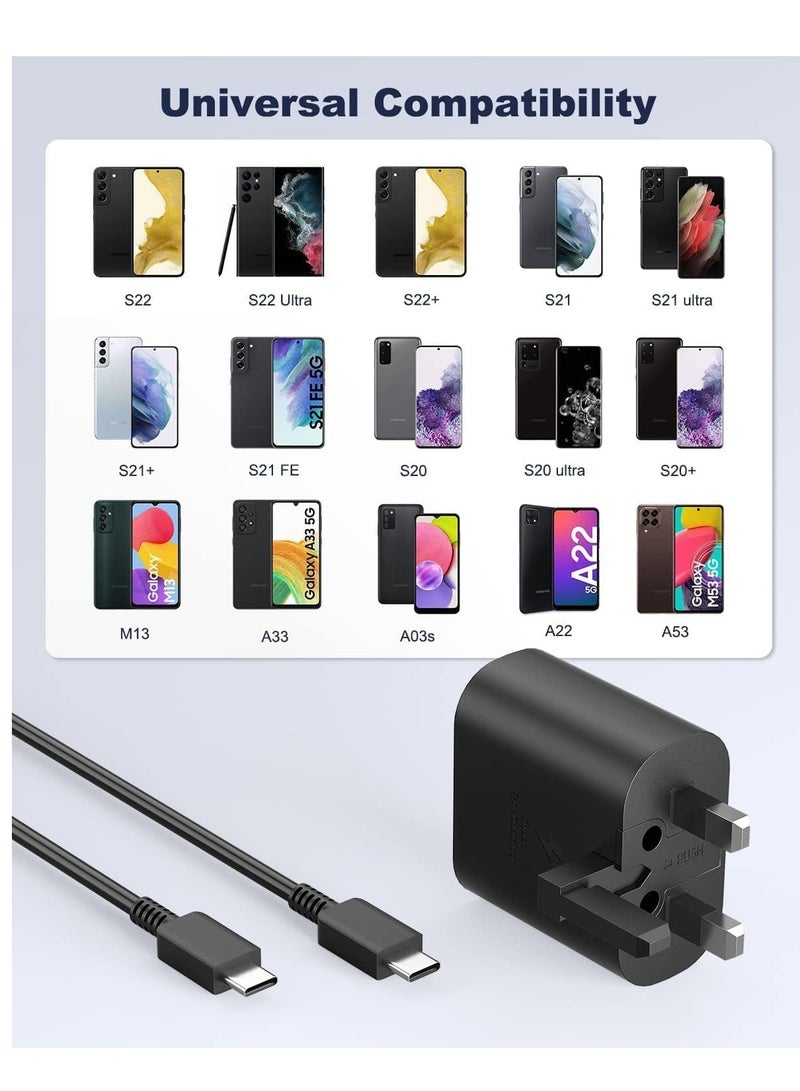 ELTRAZONE 25W Fast Charger for Samsung Galaxy S24, S23, S22, S22Ultra, S22+, S21, S20, A32, A33, A53, A73, USB C Super Fast Charger - Image 3