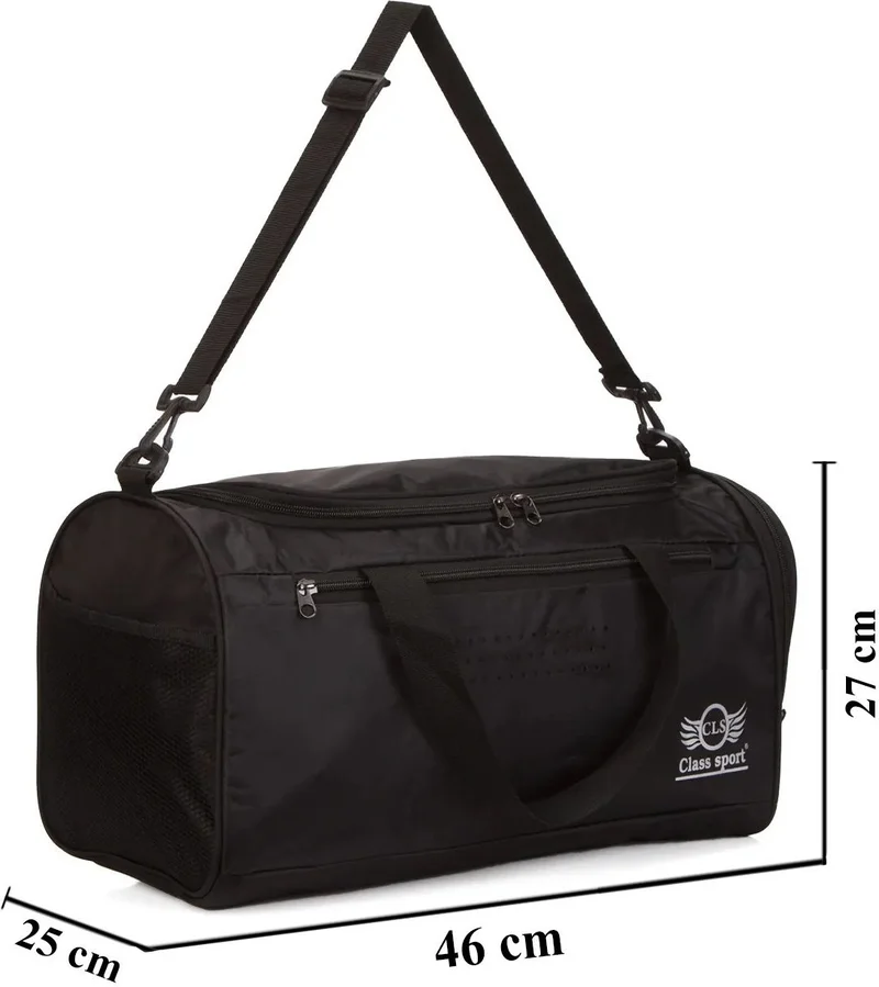 Avca Unisex Front Pocket Long Strap Shoe Compartment Large Volume Gym Fitness Sports Bag Cabin Size