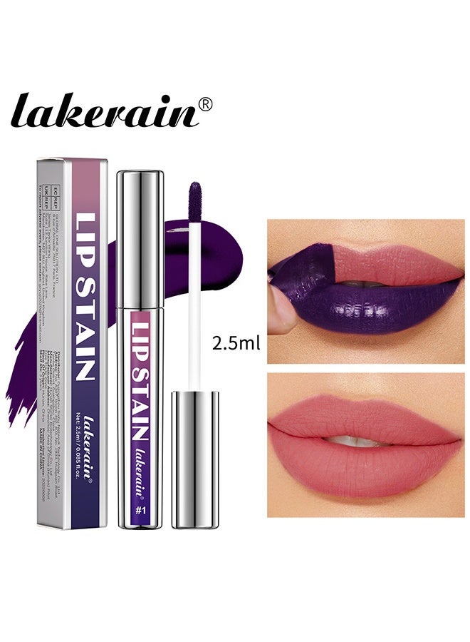 lakerain Lip Stain - Peel Off Lip Stain Lipstick Peel Off Lip Color Stain Long Lasting Lip Stain Peel Off Infused Sweat Proof Waterproof Long Lasting Highly Pigmented Matte Lipstick #1 - Image 1