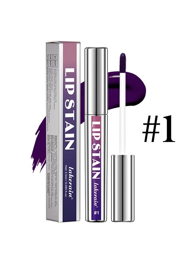 lakerain Lip Stain - Peel Off Lip Stain Lipstick Peel Off Lip Color Stain Long Lasting Lip Stain Peel Off Infused Sweat Proof Waterproof Long Lasting Highly Pigmented Matte Lipstick #1 - Image 2