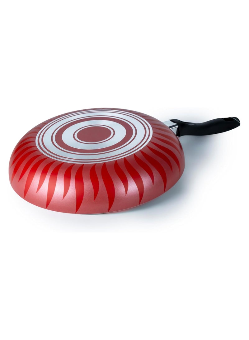 Senstan  Flame Design Fry Pan | Non-Stick Frying Pan | 20X4.9Cm Skillet | Flame-Patterned Sauté Pan | Premium Cooking Pan - Image 5