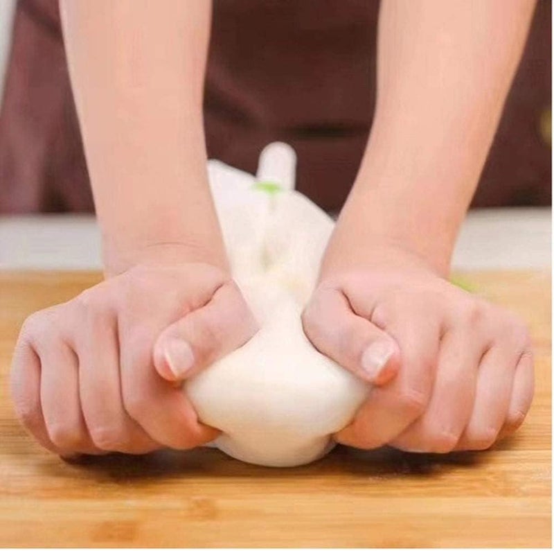 مجموعة حصائر الخبز السيليكونية، أدوات المعجنات، مجموعات المطبخ، أكياس العجن السيليكونية الناعمة، مكاشط بلاستيكية، حصيرة لف العجين، الخبز، المعجنات، البيتزا، أكياس خلط دقيق الكعك، 3 قطع - Image 5