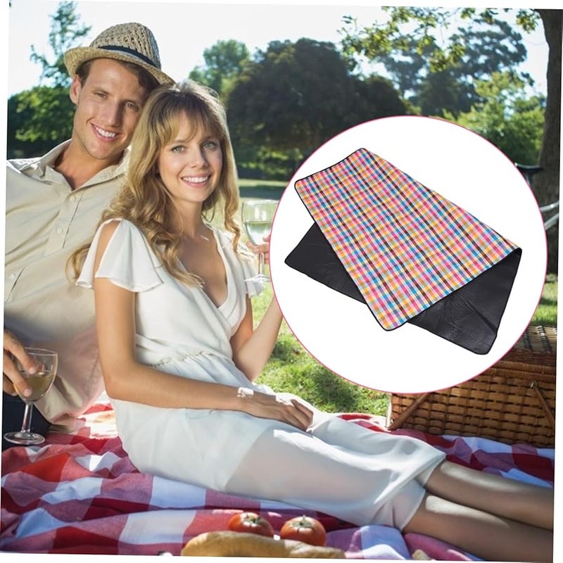 حصيرة تخييم خارجية كبيرة سميكة جدًا ومتينة ومقاومة للماء لبطانيات النزهة على الشاطئ والحدائق - Image 5