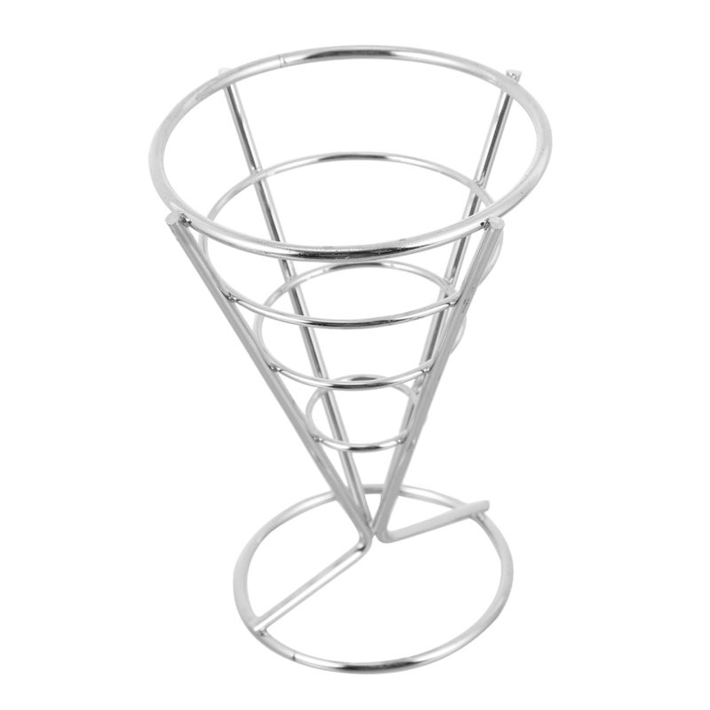 Stainless Steel French Fry Stand Holder for Restaurants Bars Serving Snacks Appetizers - Image 2