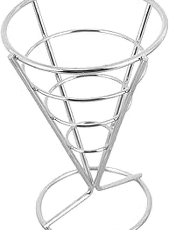 Stainless Steel French Fry Stand Holder for Restaurants Bars Serving Snacks Appetizers - Image 1